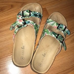 Floral sandals